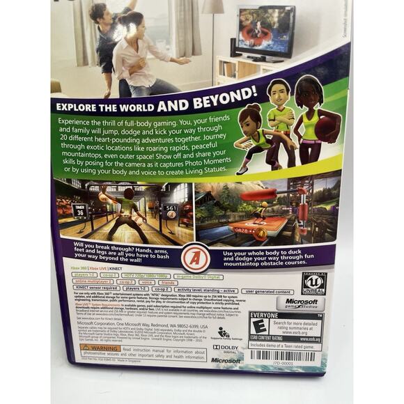 3X Xbox 360 Video Game Kinect Wipeout, Kinect Adventures, Zumba - Picture 12 of 16